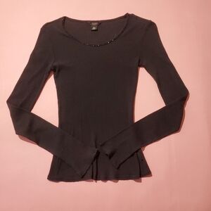 Guess Vintage Y2K 2000s 00s Seed Bead beaded Sequin Knit Top